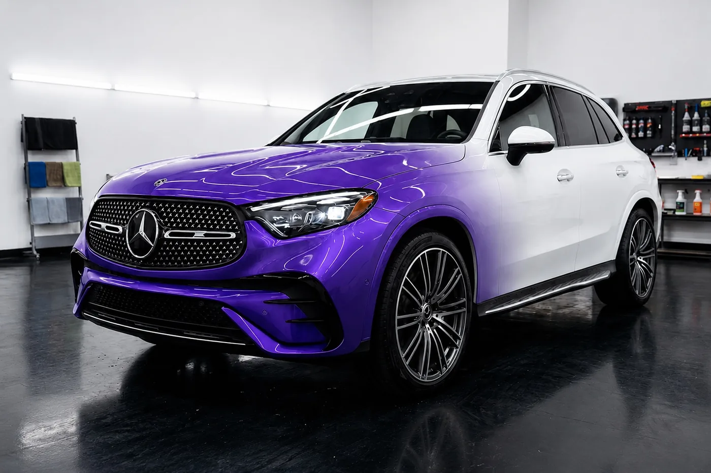 Mercedes GLC COLOR PPF 紫色彩色保護膜